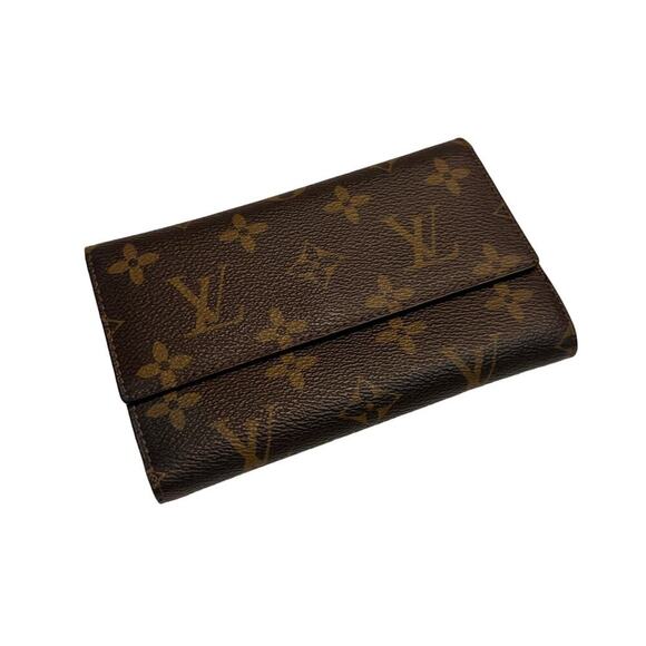 Louis Vuitton Women's Brown Monogram Portefeuille Sarah Bi-fold Wallet - Picture 1 of 11